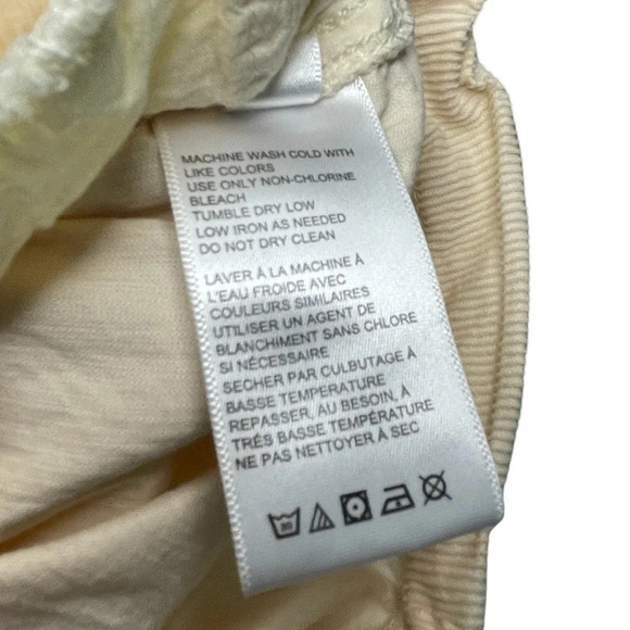 Urban Outfitters Knock Out Corduroy Romper Cream Women’s Size XS Button Preppy - Picture 9 of 11